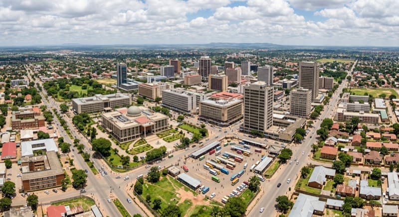 Lusaka, Zambia cityscape